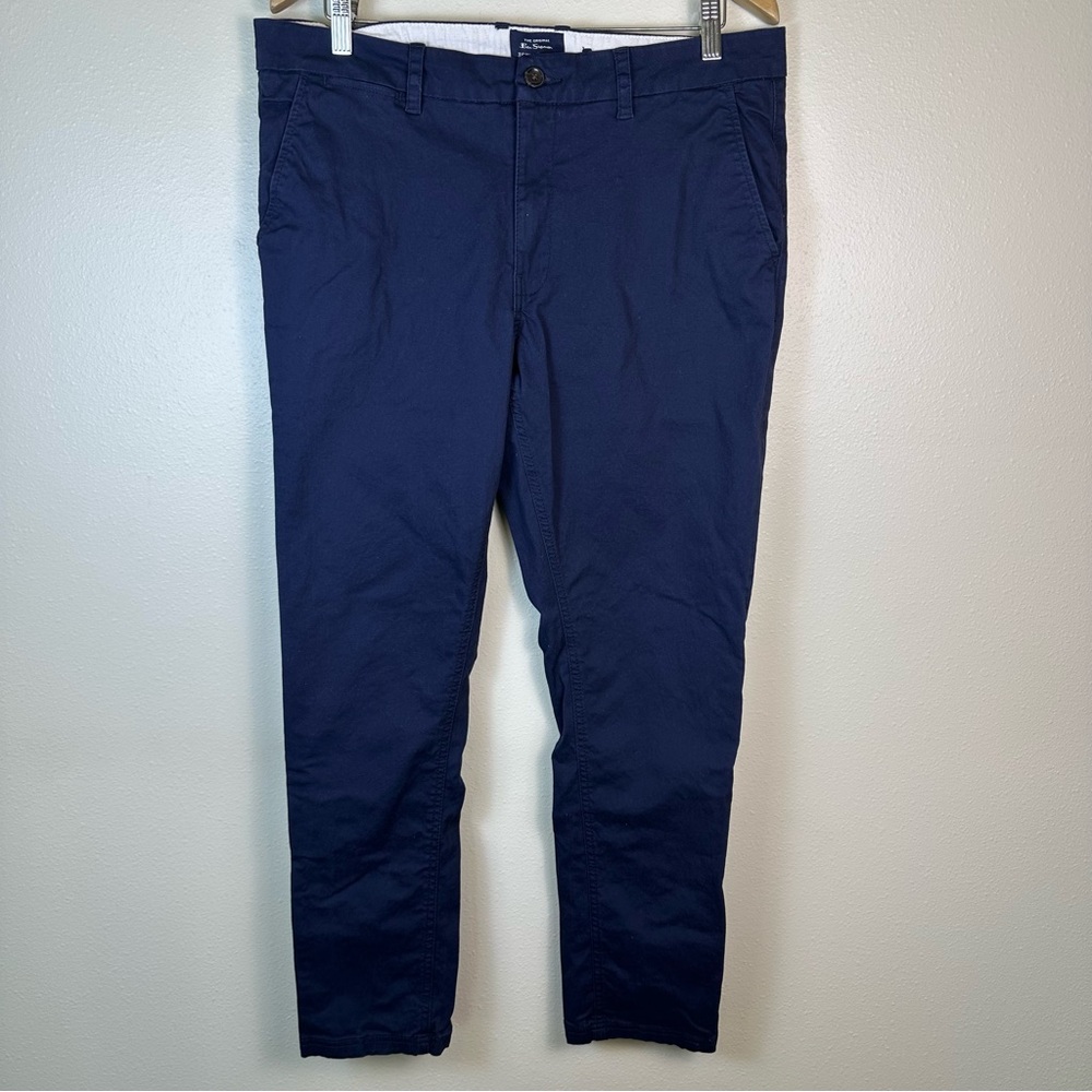 BEN SHERMAN Men's 36 Preppy Old Money Signature‎ Slim Fit Stretch Chino Pants